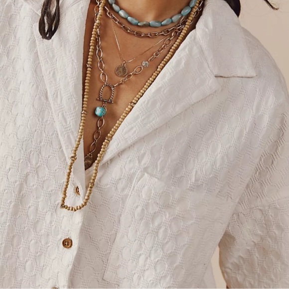 Free People Bowler Babe Shirt Size XS - Picture 3 of 8